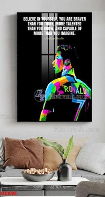 Download file gốc File tranh treo bóng đá BD1096 (in lụa) cao cấp