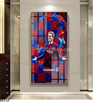 File gốc File tranh treo bóng đá BD109 (chuẩn màu) cho in offset