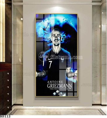 File PSD File tranh treo bóng đá BD111 (gốc) tách lớp chi tiết