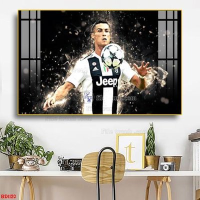 Tải file File tranh treo bóng đá BD1120 (gốc) chủ đề hoa sen