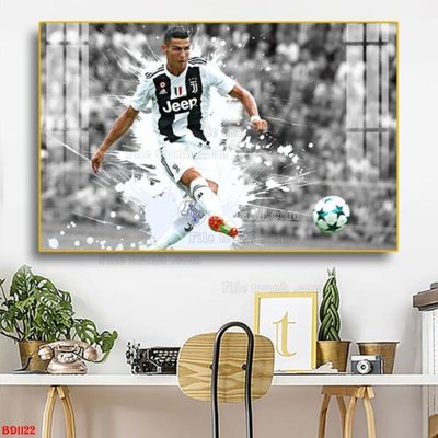 File gốc File tranh treo bóng đá BD1122 (in tráng gương) hiện đại
