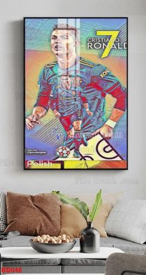 Download file gốc File tranh treo bóng đá BD1146 (in lụa) tranh 3D