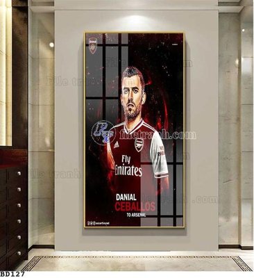 File tranh File tranh treo bóng đá BD126 (bản gốc) in lụa 5D