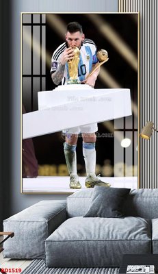 File ảnh File tranh treo bóng đá BD1519 (gốc) cho trang trí nhà hàng