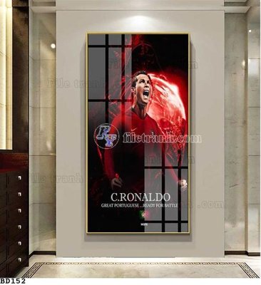 File gốc File tranh treo bóng đá BD151 (cho in ấn) từ kho Filetranh