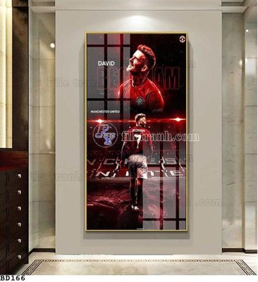 File gốc File tranh treo bóng đá BD165 (in tráng gương) hiện đại