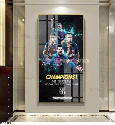 File gốc File tranh treo bóng đá BD186 (trang trí) phòng làm việc
