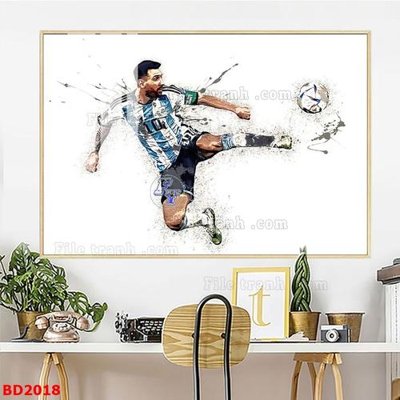 Tải file File tranh treo bóng đá BD2018 (gốc) chủ đề phong thủy