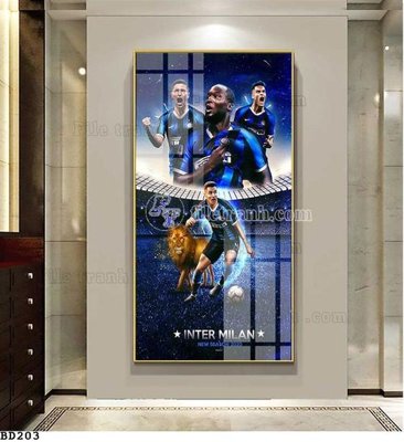 File gốc File tranh treo bóng đá BD202 (in 3D) nghệ thuật