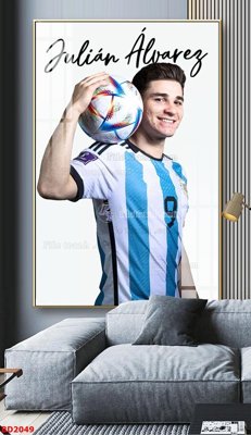 File in lụa File tranh treo bóng đá BD2049 (tân cổ điển) File tranh treo bóng đá BD2049