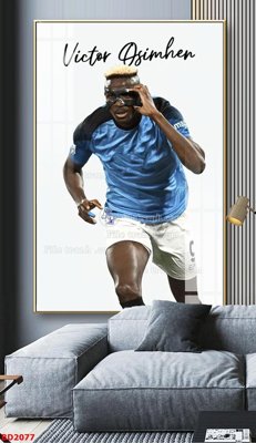 File gốc File tranh treo bóng đá BD2077 (trang trí) phòng làm việc