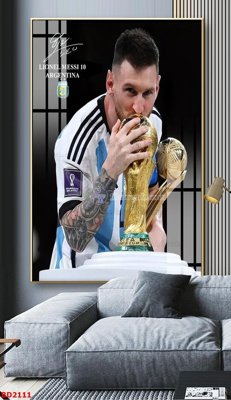 Download file gốc File tranh treo bóng đá BD2111 (in lụa) cao cấp