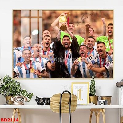 File gốc File tranh treo bóng đá BD2114 (thiết kế) cho in ấn