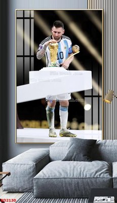 Tải file File tranh treo bóng đá BD2130 (ảnh gốc) in gạch 3D