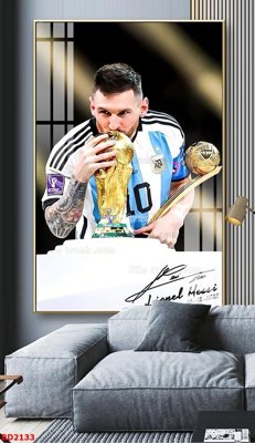 File tranh File tranh treo bóng đá BD2133 (gốc) chủ đề trừu tượng