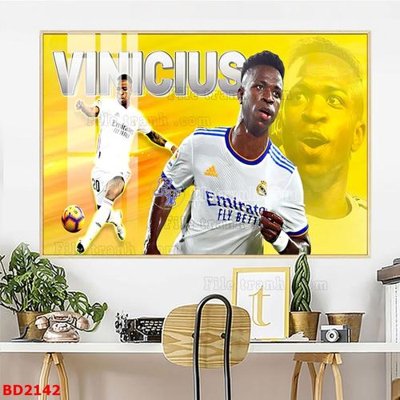 File tranh File tranh treo bóng đá BD2142 (ảnh gốc) in trần nhà