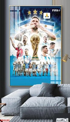 Tải file File tranh treo bóng đá BD2152 (ảnh gốc) in gạch 3D