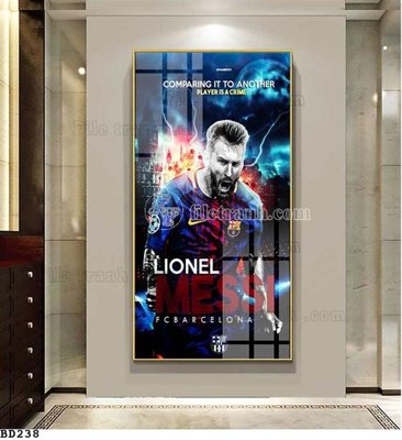 File gốc File tranh treo bóng đá BD237 (thiết kế) cho in ấn