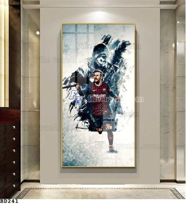 File tranh gốc in trần nhà File tranh treo bóng đá BD240 3D