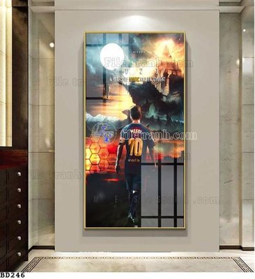 Download file gốc File tranh treo bóng đá BD245 (in lụa) cao cấp