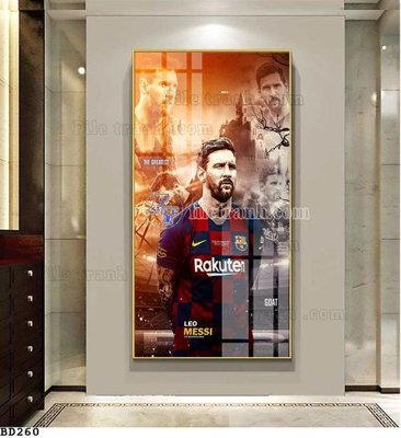 File in lụa File tranh treo bóng đá BD259 (chất lượng cao) File tranh treo bóng đá BD259