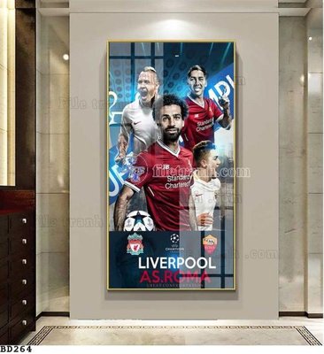 Tải file File tranh treo bóng đá BD263 (ảnh gốc) in gạch 3D