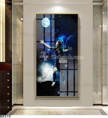 File gốc File tranh treo bóng đá BD269 (in lụa) hoa văn cổ điển