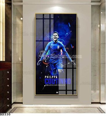 Hình ảnh file gốc in trần nhà File tranh treo bóng đá BD329