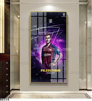 File gốc in ấn File tranh treo bóng đá BD333 chất lượng vượt trội