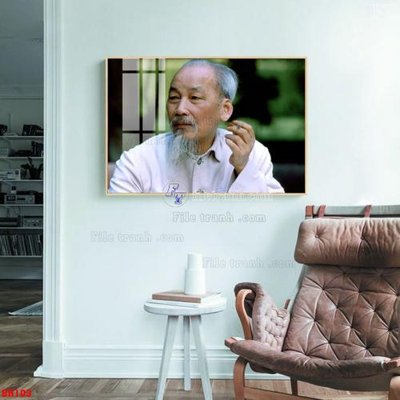 File PSD File tranh bác hồ in ấn BH103 (chất lượng in ấn)