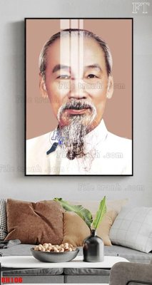 File gốc File tranh bác hồ in ấn BH106 (chủ đề hiện đại) trang trí