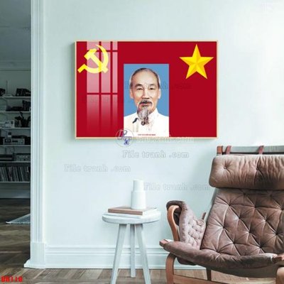 File gốc File tranh bác hồ in ấn BH118 (trang trí) cho phòng khách