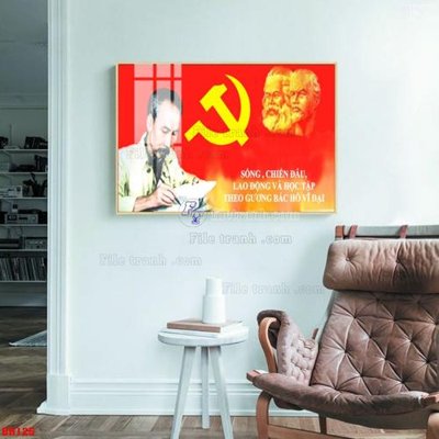 File tranh ảnh gốc File tranh bác hồ in ấn BH125 dùng cho in khổ lớn