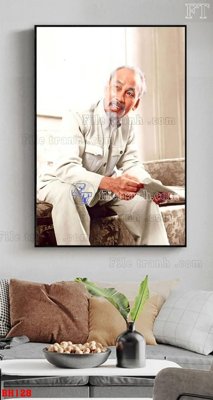 File gốc File tranh bác hồ in ấn BH128 (ảnh chi tiết) để in trần