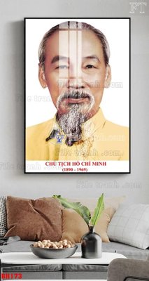 File ảnh File tranh bác hồ in ấn BH173 (gốc) in PP, decal