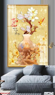 Tải file File tranh bình hoa B2037 (ảnh gốc) độ phân giải 300dpi