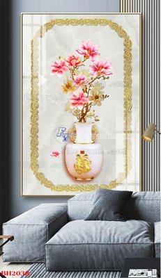 File tranh gốc File tranh bình hoa B2038 (bản đẹp) độc quyền
