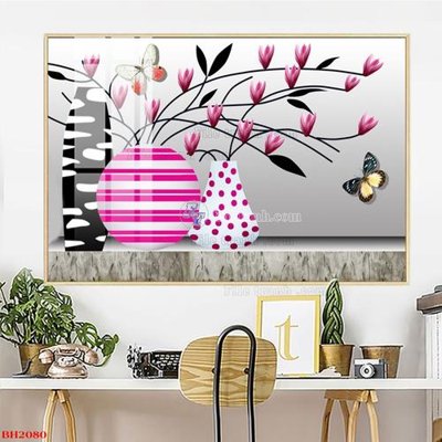 File gốc File tranh bình hoa B2080 (chuẩn màu) cho in offset