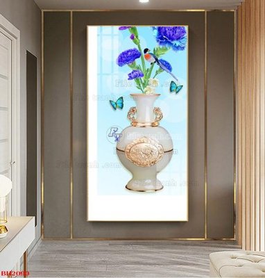 Tệp tin gốc File tranh bình hoa B2090 (dùng cho in) File tranh bình hoa B2090