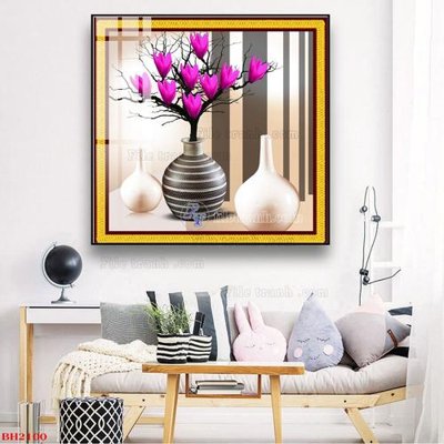 File ảnh File tranh bình hoa B2100 (gốc) trang trí khách sạn