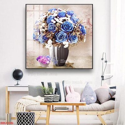 File in mica File tranh bình hoa B2106 (bản gốc) sắc sảo