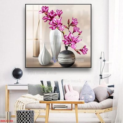 File gốc File tranh bình hoa B2130 (dành cho trang trí nội thất)