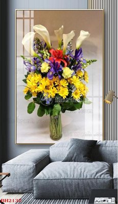 Tệp tin gốc File tranh bình hoa B2137 (dùng cho in ấn) chuyên nghiệp