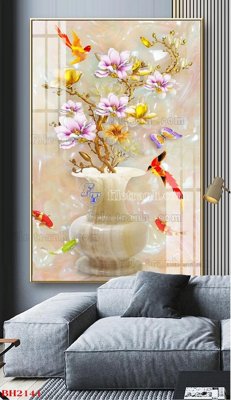 File gốc File tranh bình hoa B2141 (ảnh rõ nét) để in