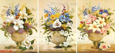 File PSD File tranh bình hoa B2146 (gốc) cho in quảng cáo