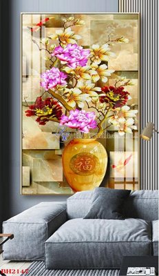 Tải file gốc File tranh bình hoa B2147 (in tráng gương) siêu đẹpFile tranh gốc File tranh bình hoa B2147 chất lượng cao
