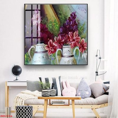 File in mica File tranh bình hoa B2164 (bản gốc) sắc sảo