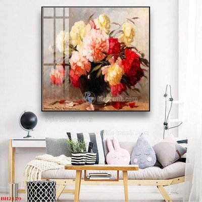 File tranh trang trí File tranh bình hoa B2179 (file gốc)