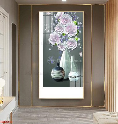 File tranh File tranh bình hoa B2211 (bản gốc) treo tường