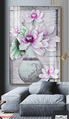 File tranh File tranh bình hoa B2252 (ảnh gốc) cho in ấn kỹ thuật số